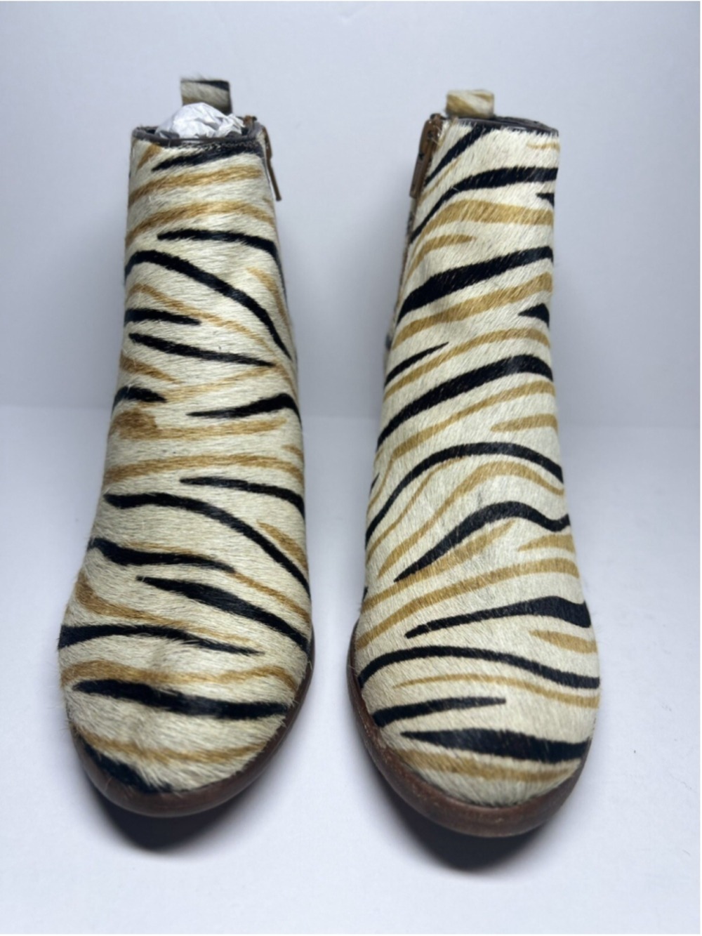 Band Of Gypsies Boots Rodeo Multi Zebra Cow-hair Leather Size 7.5